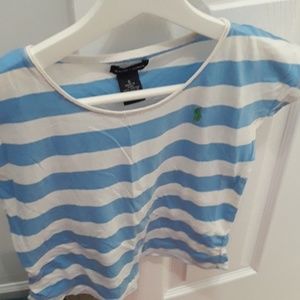 Blue stripe tee shirt